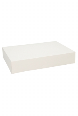 Geschenkdoos Cateringdoos Lino Wit 32x22x6cm 10stuks Geschenkdoos Cateringdoos Lino Wit 32x22x6cm 10stuks