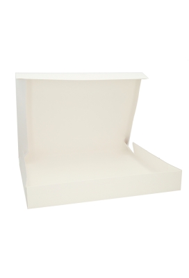 Geschenkdoos Cateringdoos Lino Wit 42x32x6cm 10stuks Geschenkdoos Cateringdoos Lino Wit 42x32x6cm 10stuks