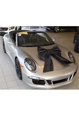 Megastrik Dubbel Zwart Lucca 77x50+40cm & Zuignap lint 25cm