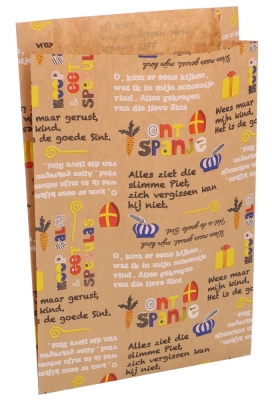 Sintzakjes Het Is De Goede Sint & ZIJVOUW 25x34+4cm 100stuks Sintzakjes Het Is De Goede Sint & ZIJVOUW 25x34+4cm 100stuks