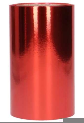 Grote Strik Valencia Metallic Rood Deur & Zuignap d36x36+140cm