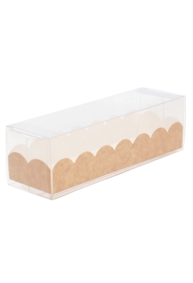 Macarondoosjes Transparant Tiber Kraft 16x5x5cm 6stuks