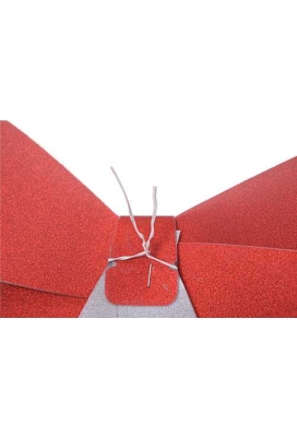 Dubbele Strik Glitter Rood Genua & IJzerdraad 2x 7cm. 30x43cm 1stuk Dubbele Strik Glitter Rood Genua & IJzerdraad 2x 7cm. 30x43cm 1stuk