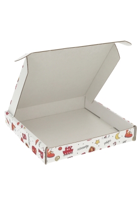 Brievenbusdoos Sinterklaas Vierkant 17.5x17.5x2.8cm 10stuks Brievenbusdoos Sinterklaas Vierkant 17.5x17.5x2.8cm 10stuks
