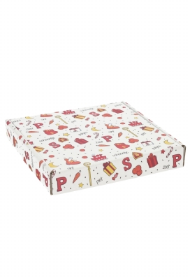 Brievenbusdoos Sinterklaas Vierkant 17.5x17.5x2.8cm 10stuks Brievenbusdoos Sinterklaas Vierkant 17.5x17.5x2.8cm 10stuks