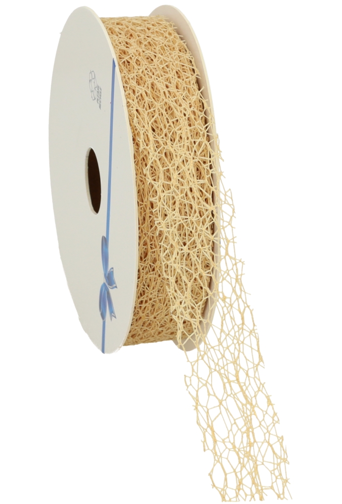 Luxe Kadolint Weblint Goud Metallic Goud 25mm x 10meter Luxe Kadolint Weblint Goud Metallic Goud 25mm x 10meter