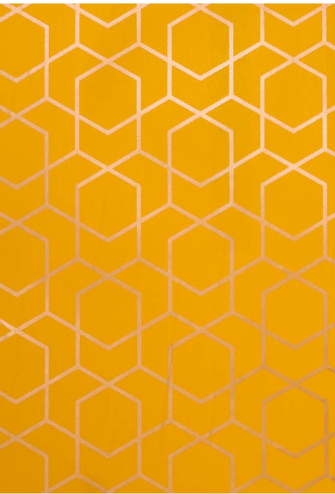 Kadopapier Coated Oker honigraat 50x70cm x 250 vellen