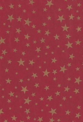 Kerstpapier Bruin Kraft Sterrenregen Rood 70cm x 200meter Kerstpapier Bruin Kraft Sterrenregen Rood 70cm x 200meter