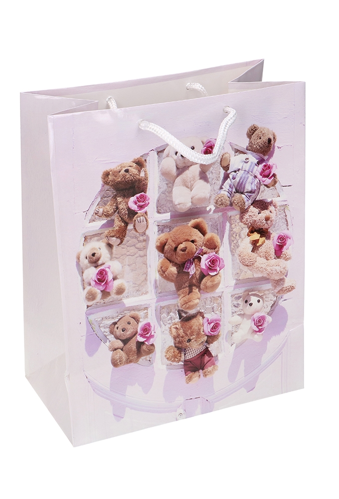 Kadotasjes Kind Middel Teddy Beer 18x10x23cm 12stuks