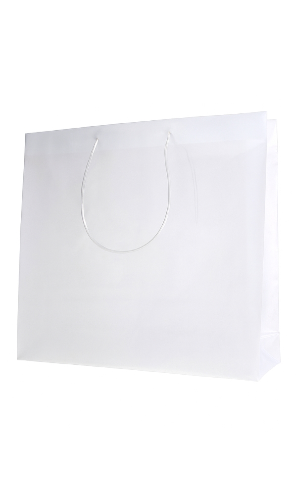 Luxe Plastic Draagtassen Transparant Lesse 45x10x40cm 100stuks