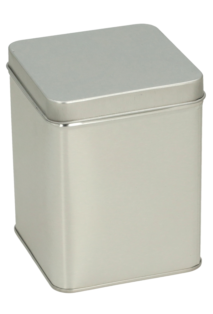 Blikken Blanco Vierkant 8.6x8.6x11cm 1stuks op is op Blikken Blanco Vierkant 8.6x8.6x11cm 1stuks op is op