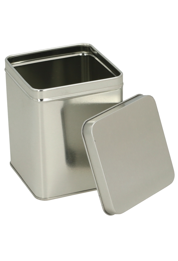 Blikken Blanco Vierkant 8.6x8.6x11cm 1stuks op is op Blikken Blanco Vierkant 8.6x8.6x11cm 1stuks op is op