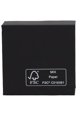 Magneet Bonbondoosjes Mat Zwart 4 Bonbons 6.9x6.9x3cm FSC® 10stuks