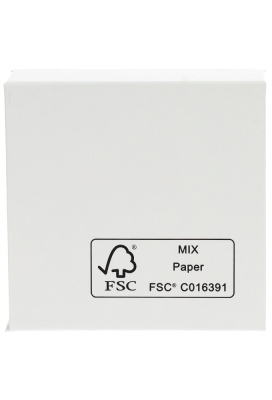 Magneet Bonbondoosjes Mat Wit 4 Bonbons 6.9x6.9x3cm FSC® 10stuks