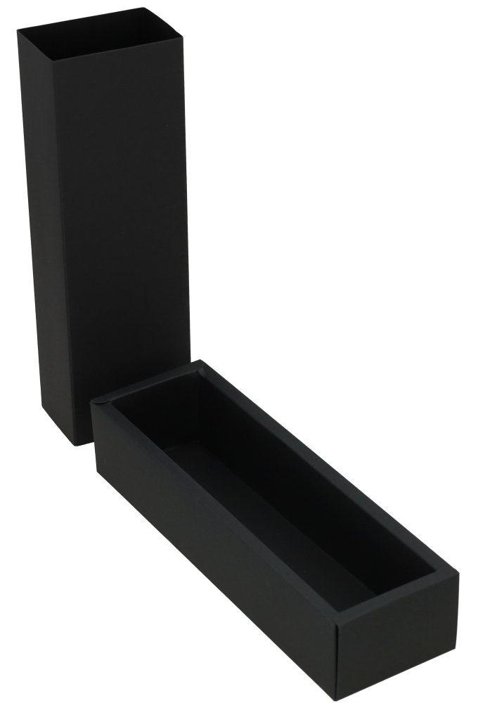 Schuif Deksel Kadodoosje Jakarta Zwart Mat 23.4x6x5cm FSC® 10stuks