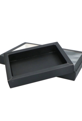 Chocoladeletterdozen Zwart Mat Duo 21x34x3.4cm 48stuks Chocoladeletterdozen Zwart Mat Duo 21x34x3.4cm 48stuks