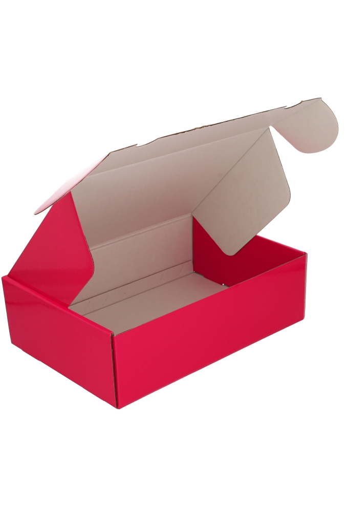 Luxe Verzenddoos Rolo Fuchsia Blinkend 35x24x10.5cm 25stuks