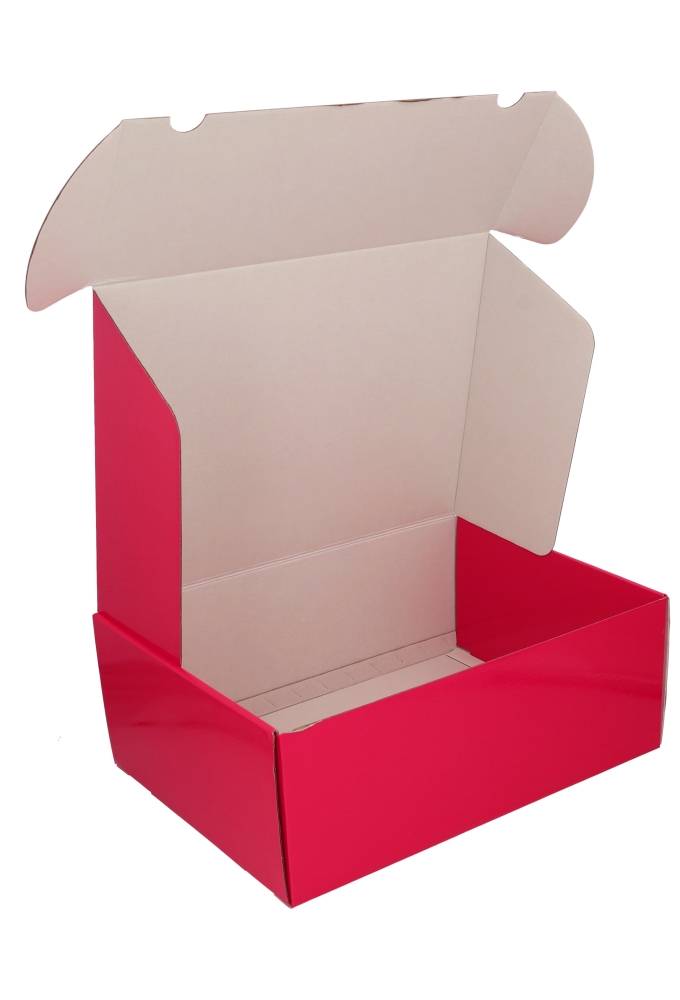 Luxe Verzenddoos Rolo Fuchsia Blinkend 42.5x31x15.5cm 25stuks