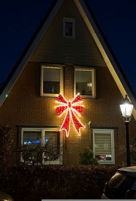 Decoratie Strik Led Verlichting Kleur Rood 24v 130x180cm Decoratie Strik Led Verlichting Kleur Rood 24v 130x180cm