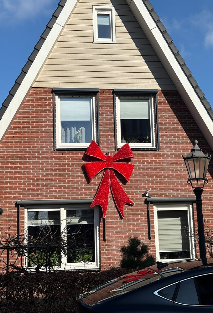 Decoratie Strik Lucia Led Verlichting Kleur Rood 24v 130x180cm