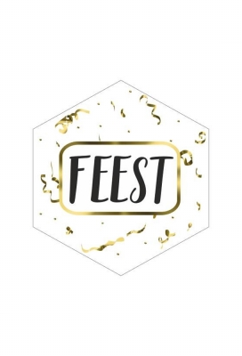 Etiketten Ruit Feest Goud Metallic 3.9x4.1cm 250stuks Etiketten Ruit Feest Goud Metallic 3.9x4.1cm 250stuks