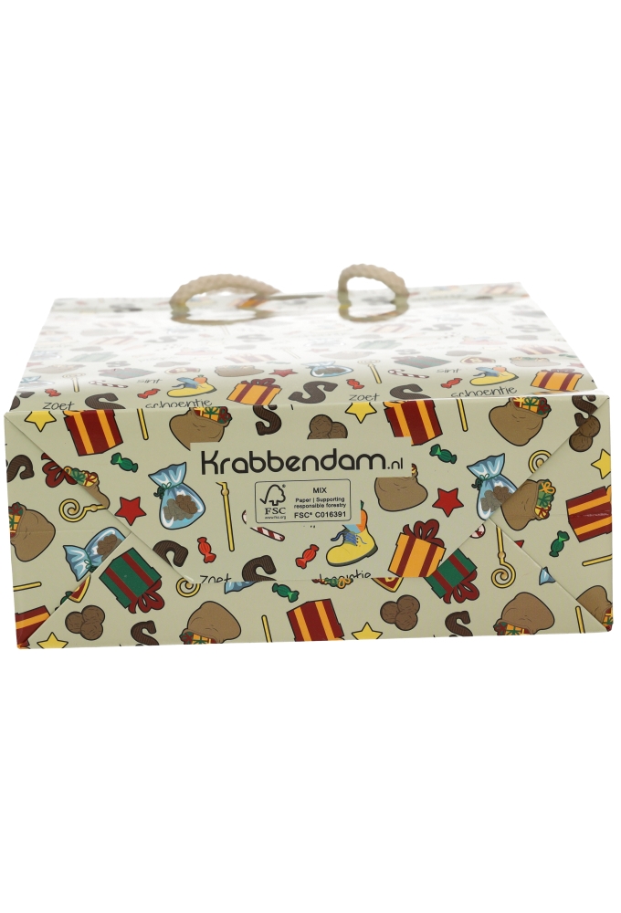 Luxe Sinttasjes Sint Pakjes & Venster & Lintgleuf FSC® 20x8x29cm 10st