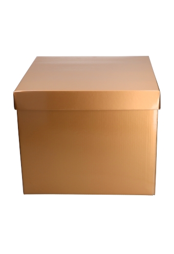 Luxe Geschenkdoos Torino Goud Glossy FSC® 25x25x20cm 20stuks