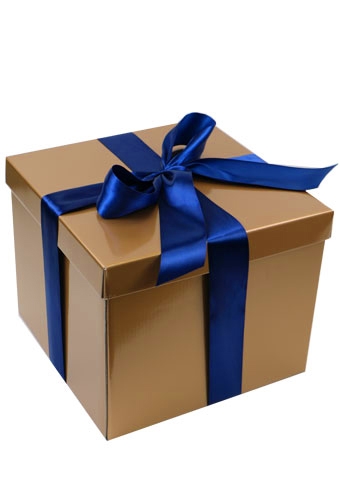 Luxe Geschenkdoos Torino Goud Glossy FSC® 35x35x30cm 20stuks