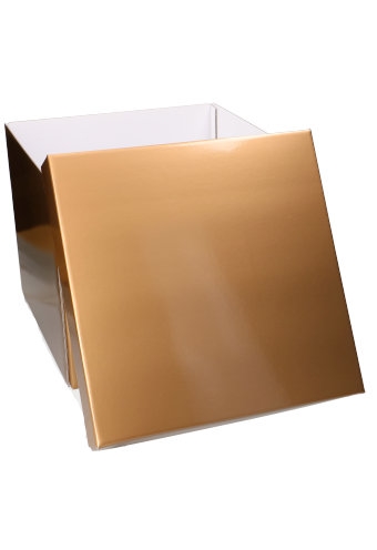Luxe Geschenkdoos Torino Goud Glossy FSC® 35x35x30cm Los Model