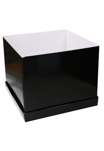 Luxe Geschenkdoos Torino Zwart Glossy FSC® 35x35x30cm Los Model