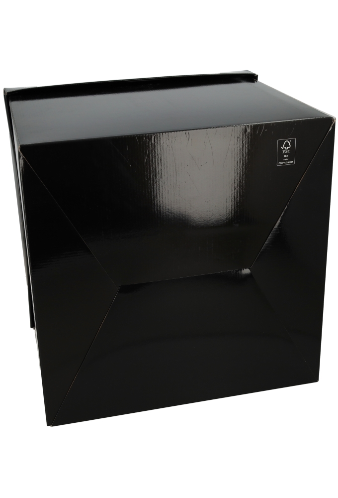 Luxe Geschenkdoos Torino Zwart Glossy FSC® 40x40x35cm 20stuks