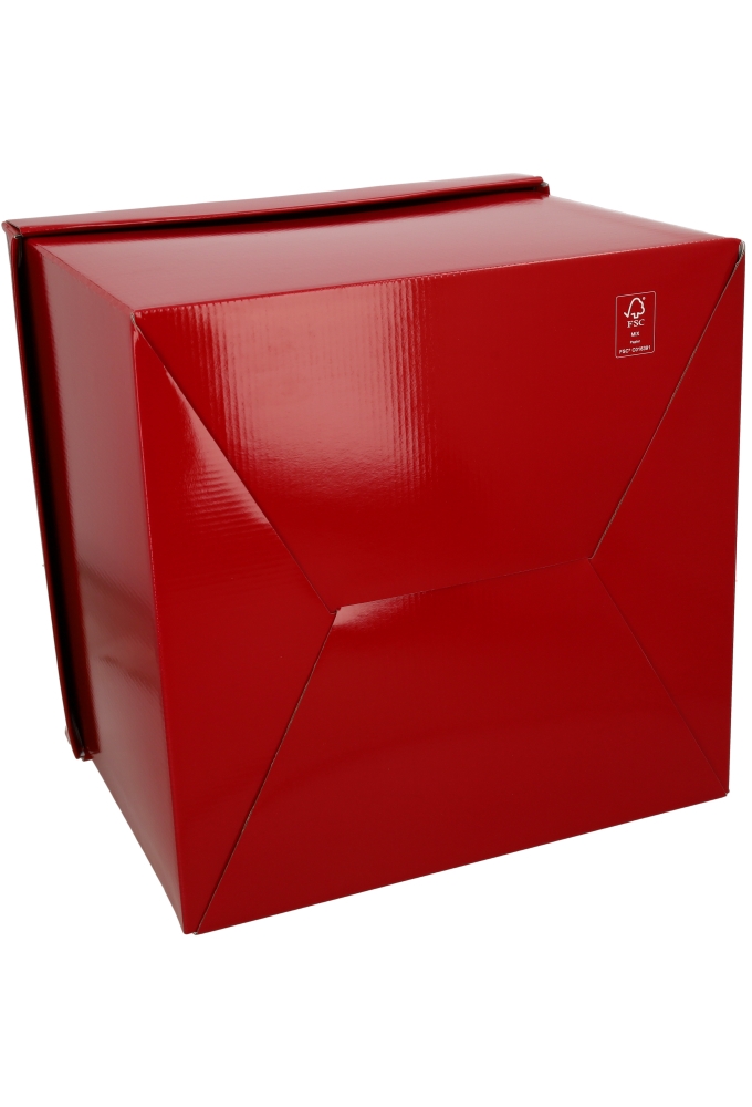 Luxe Geschenkdoos Torino Rood Glossy FSC® 35x35x30cm 20stuks