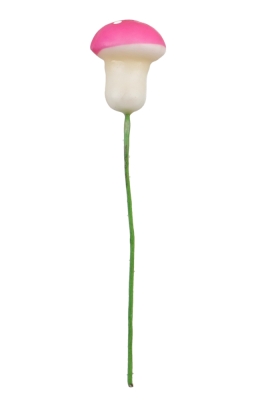 Kado Decoratie Paddenstoel Roze 1.5cm Met IJzerdraad 100stuks