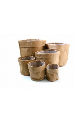 Cadeaumand Sizo Papier Naturel Met Dubbele Rand 13x13cm 48stuks