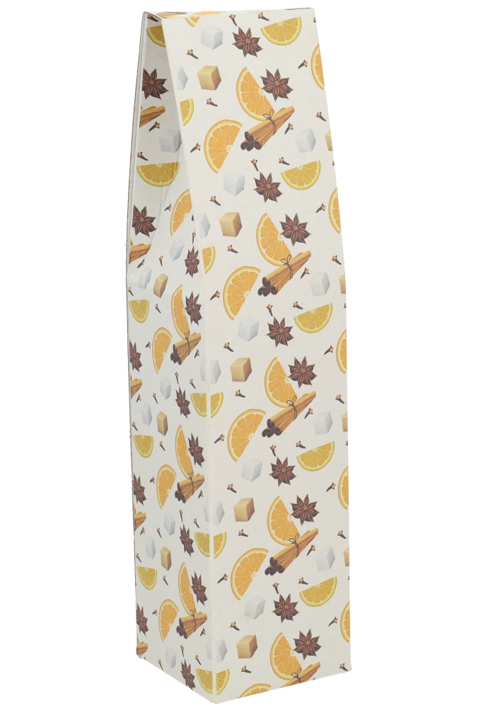 Wijndozen Wit Gluhwein voor 1 fles 9x9x37cm 10stuks