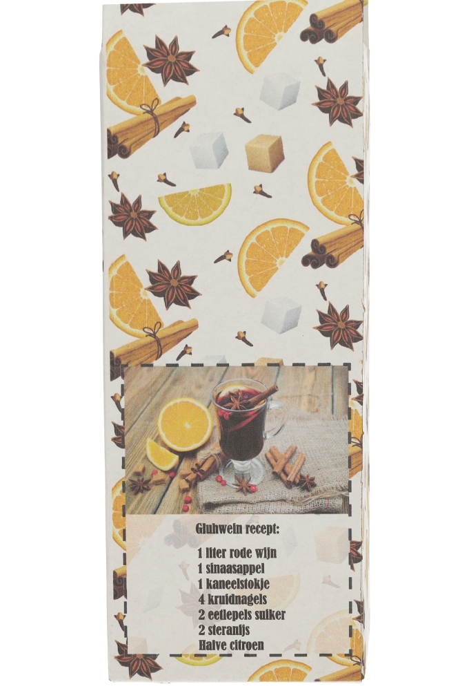 Wijndozen Wit Gluhwein voor 1 fles 9x9x37cm 10stuks
