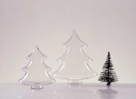 Transparant Figuur boom 10 cm 2 Delig 200stuks
