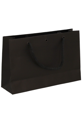 Kadotasjes Lenno Met Koord & Venster Zwart 28x8x18cm 12stuks