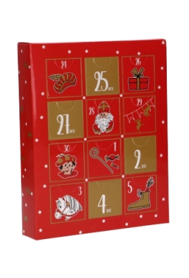 Sintgeschenkdoos Sintboek & Sint Adventskalender Doosje Sinterklaas Sintgeschenkdoos Sintboek & Sint Adventskalender Doosje Sinterklaas