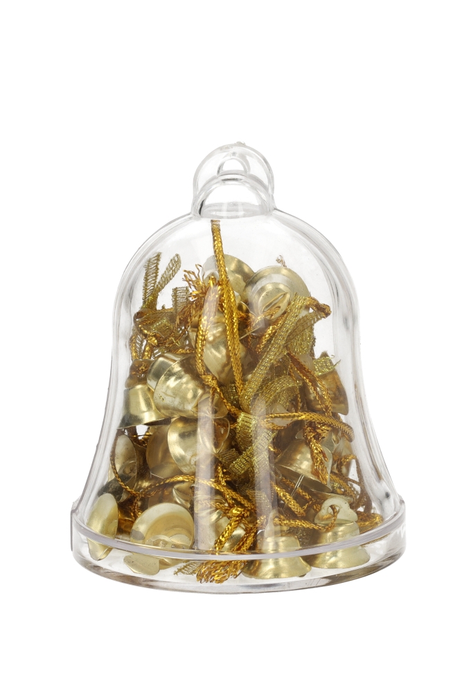 Transparant Figuur Bel 9 cm 2 Delig 200stuks