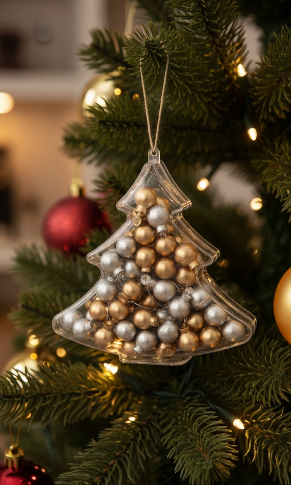 Transparant Figuur boom 10 cm 2 Delig 200stuks