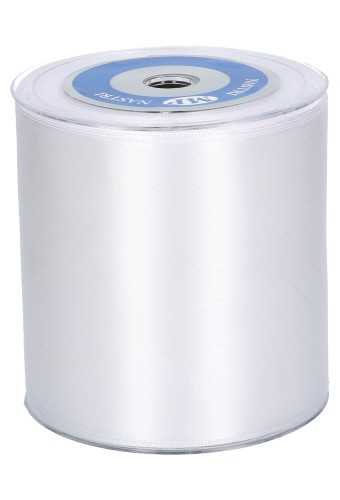 Satijn Lint Super Breed 100mm x 25 meter Wit Satijn Lint Super Breed 100mm x 25 meter Wit