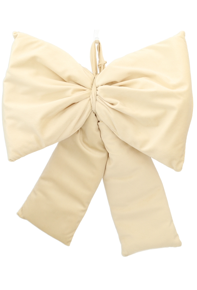 Strik Luvet Velvet Cream Met 2 lussen 48x48cm 1 stuks