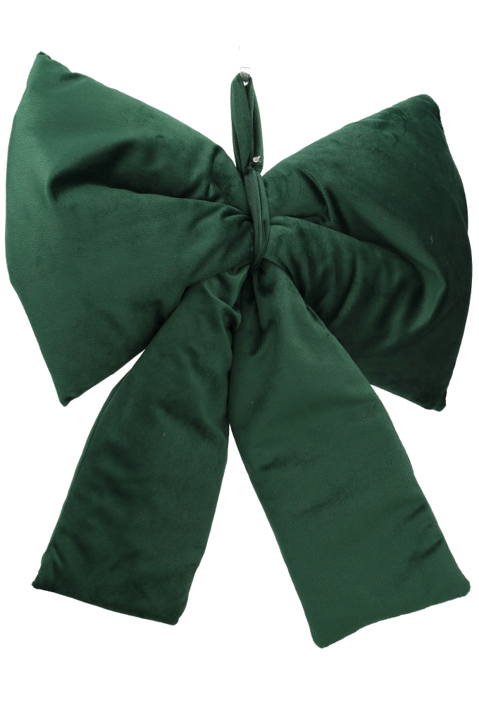 Strik Luvet Velvet Donker groen Met 2 lussen 48x48cm 1 stuks