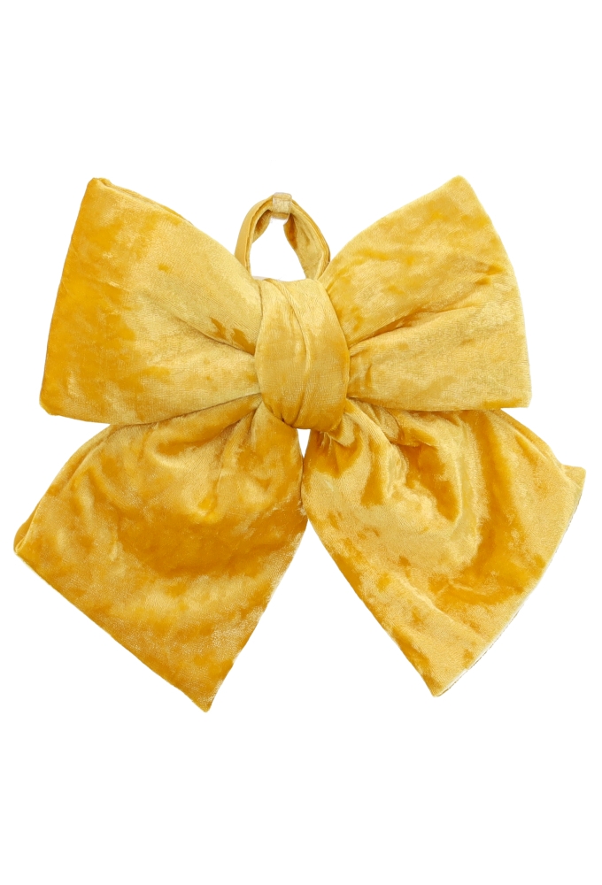 Strik Velora Velvet Goud Met 2 lussen 23x29cm 1 stuks