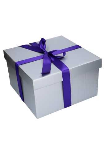 Luxe Geschenkdoos Torino Zilver Mat 36x36x21.5cm 9stuks