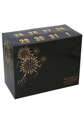 Bierverpakking Advents Merry Christmas New Year 30.8x15.4x24cm 13stuks