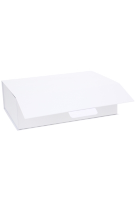 Luxe Klep Geschenkdozen Wit Mat Vancouver 33.3x21.3x10cm 1200gr 14st