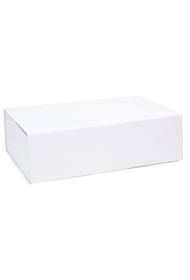 Luxe Klep Geschenkdozen Wit Mat Vancouver 33.3x21.3x10cm 1200gr 14st
