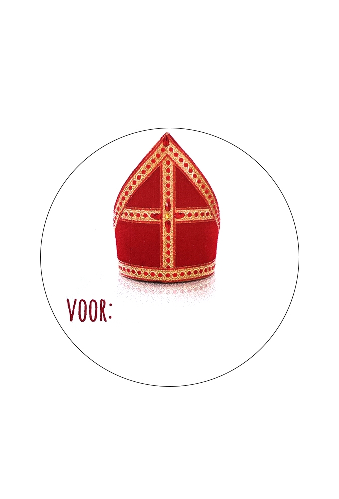 Etiketten Sint Mijter Voor 4cm 250stuks